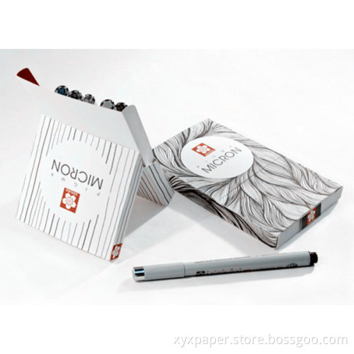 Clear Paper Packaging Box for Pen Case